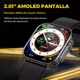 thumbnail image 2 of Imiki Sf1 Smartwatch 2.01'' AMOLED Pantalla 410*502px, Llamada Bluetooth 5.3, Asistente De Voz, Función de SOS, Reloj Inteligente Para Hombre/mujer, Smartwatch Deportivo, Resistente Al Agua, Negro, 2 of 8