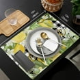 thumbnail image 6 of Placemats Set of 4 Washable,Yellow Lemon White Flower Placemat for Dining Table Decorations, Heat-Proof Table Mats for Kitchen Dinner Banquet Buffalo Plaids, 6 of 6