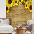 thumbnail image 3 of 2 Pack Sunflower Curtains for Bedroom 52x84 inch - Sunflower Kitchen Decor and Spring Decorations for The Home, Yellow Kitchen Curtains and Valances Set, 3 of 5