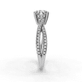 thumbnail image 4 of BEST Jewel 1.9 Ct Round Cut Infinity Twisted Cross Over Shank Engagement Ring - Moissanite Solitaire Ring for Women - 14K White Gold Plated Prong Setting - Perfect for Proposal and Wedding, 4 of 4