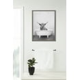 thumbnail image 3 of Blake Highland Cow in the Tub BW 18 in x 24 in Framed Photography Art Prints, by Kate and Laurel, 3 of 6