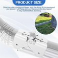 thumbnail image 5 of 4 Pack Gutter Downspout Extensions Gutter Hinges Downspout Extension for Rectangle or Square Downspout, 5 of 5