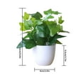 thumbnail image 2 of SANAG Artificial Potted Plant Leaf Simulation Leaves Home Office Desktop Greenery Decoration, Plant Type 4, 2 of 4