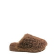 thumbnail image 3 of No Boundaries Women's Fuzzy Platform Slippers, 3 of 6