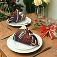 thumbnail image 6 of JSTEL American Football Helmet Cloth Napkins Set of 6, 20x20 Inch Washable and Reusable Napkin for Decoupage Dinner Party Everyday Use, 6 of 6
