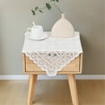 thumbnail image 3 of Luxurys Sheer Lace Tablecloth Stains Resistant Table Runner Easy cleaning Surfaces Perfect For Coffee Tables Bedside Cabinets, 3 of 12