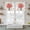 White, variant on Spring Flowers Tier Curtains 36 Inch Length, Pastoral Daisy Leaves Country Botanical Beige Cafe Short Curtains for Bathroom Sink, Small Kitchen Curtain Light Filtering Drapes 2 Panels 27.5"Wx36"L
