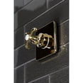 thumbnail image 3 of Kingston Brass KS3042TX 3-Way Diverter Valve with Trim Kit, Polished Brass, 3 of 5