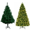 thumbnail image 3 of Noble 4/5/6/7FT Spruce Artificial Green Hinged Christmas Tree With LED Lights Bushy, 3 of 19