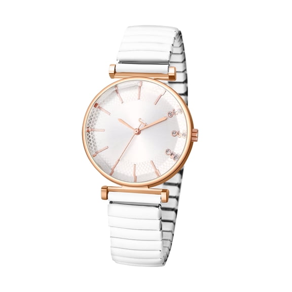 Avaner Women's Elastic Strap Watches: Large Face Arabic Numerals Analog Quartz Wrist Watches for Women Easy Reader Stretch Band Waterproof Ladies Wratch