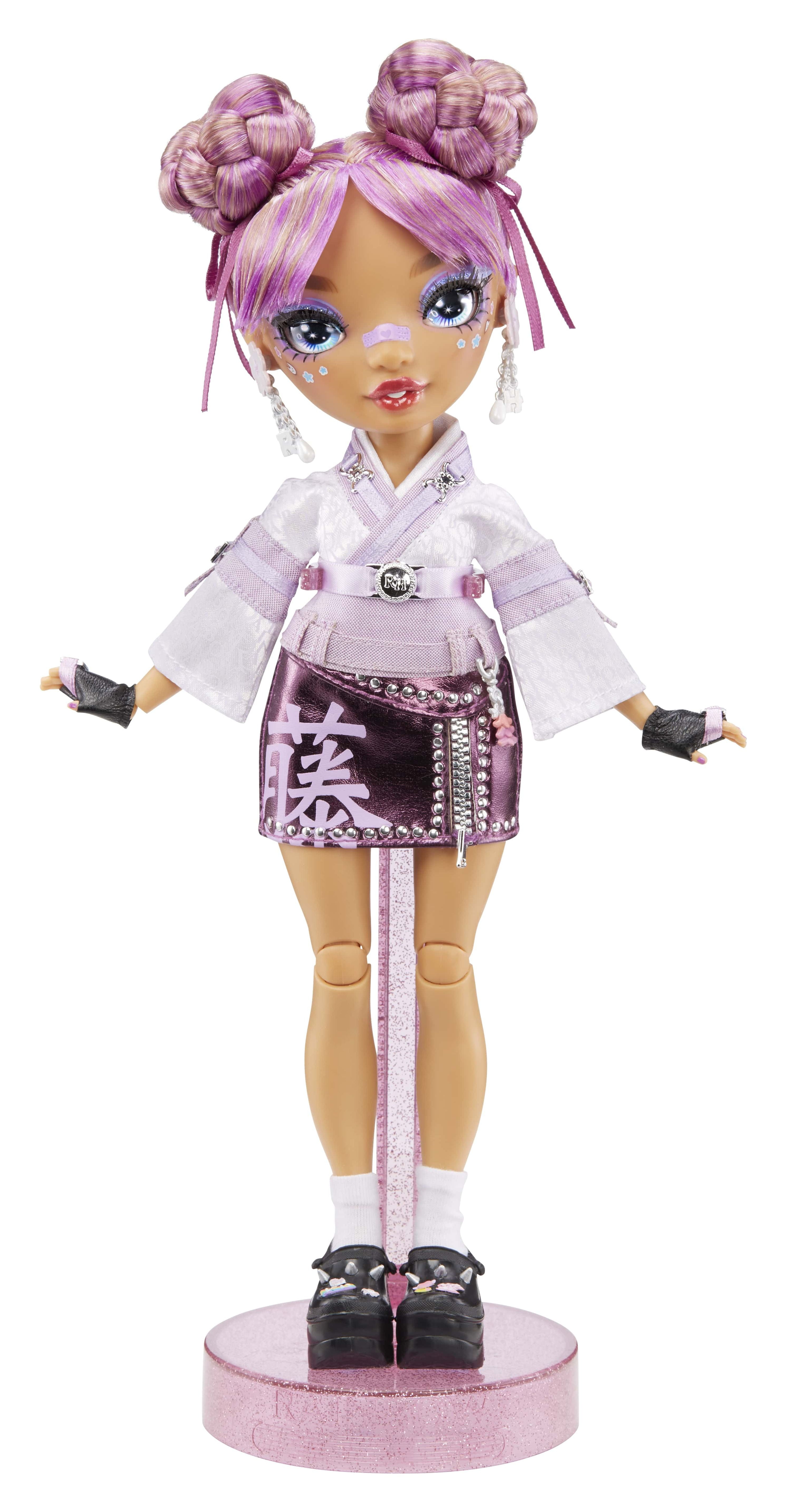 紫*音様 現品のみ！皇オリジナル❗️高等魔術 レインボーdoll✨ Rainbow High Lila Yamamoto- Mauve Purple Doll with 2 Designer