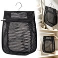 thumbnail image 2 of Hanging Mesh Storage Bag with Metal Hook and Zipper, Breathable Mesh Clothes Pin Peg Bag, Multi‑Purpose Hanging Organization for Laundry Balcony Home Apartment Camping and Travel, 2 of 5