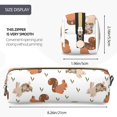 thumbnail image 3 of Easygdp Rabbit And Squirrel para Estuche de Lápices de Cuero, Estuche de Papelería de Cuero, Estuche de Gran Capacidad con Cremallera, 3 of 7