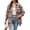 Light Pink, variant on Womens Casual Cuffed Long Sleeve Boyfriend Button Down Plaid Flannel Shirt Tops