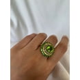 thumbnail image 4 of Carillon Peridot Ring, Gemstone Cluster 2.82 ct 925 Sterling Silver Ring for Women, Ring Size : 8, 4 of 5