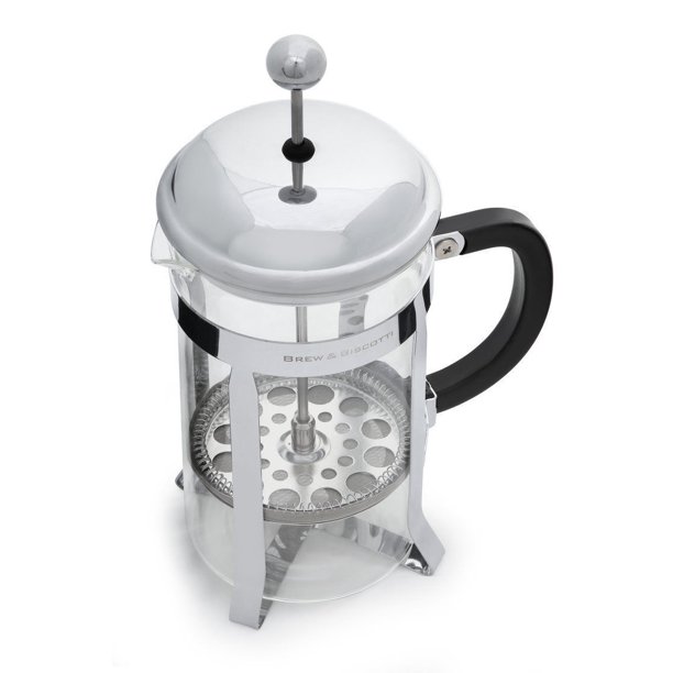 French Press Coffee Maker Tea Pot Plunger Glass Stainless Steel 1
