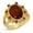 Brown, variant on 1928 Jewelry Sunburst Oval Smoke Topaz Glass Stone Crystal Ring