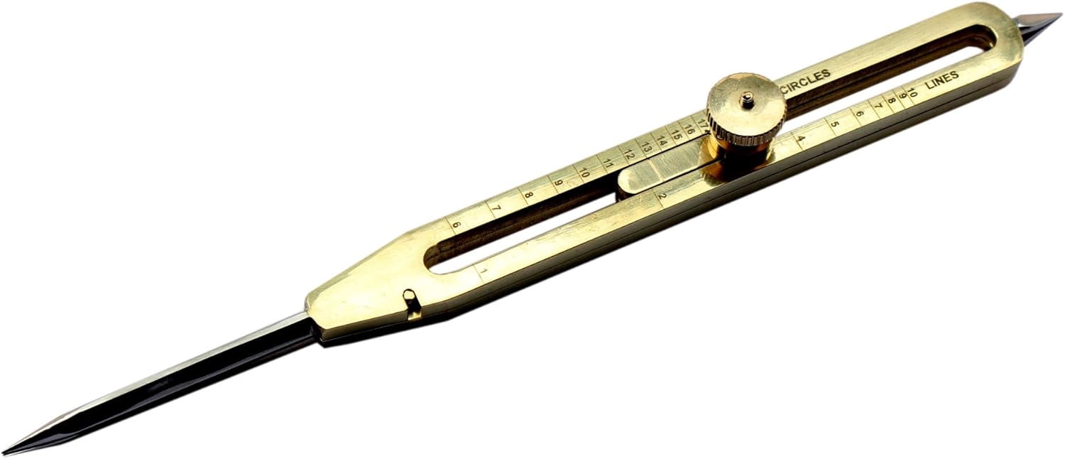 Solid Brass Proportional Divider 9 inch with Nice Hardwood Box