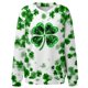 thumbnail image 2 of Xuyuer Women's Round Neck St. Patrick's Day Printed Long Sleeve Shirts Sweatshirt - Festive Holiday Graphic Pullover Top for Seasonal Parties, Gift Exchanges and Cozy Spring Summer Wear, 2 of 5