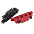 thumbnail image 4 of 4 Post Distribution Block, M8 Bus Bar Flame Retardant Rated 250A M8 Terminal Studs Zinc Alloy Brass With Cover For Cars RVs Ships Yachts, 4 of 8