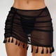 thumbnail image 2 of MKLEKYY Trajes De Baño Mujer Curvy Women Sheer Wrap Knot Waist Skirt Cover Up Skirt Beach Wrap Bikini Shiny Wraps Cover Ups For Swimwear, 2 of 6