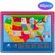 thumbnail image 2 of Wondertoys 46 Pieces Wooden USA Map Puzzle for Kids US Map P Wondertoys Wondertoys, 2 of 2