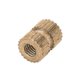 thumbnail image 1 of 50 piezas M3 tuercas moleteadas con rosca hembra, tuercas de inserción roscadas de latón, kit surtido de tuercas soldadas hidráulicamente [M3*6*5,350 piezas], 1 of 5