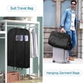 thumbnail image 3 of Long Garment Bags for Travel Dress Bags Wedding Dress Cover Waterproof Clothing Bags Storage Traveling Clothes Protector for Closet Wardrobe Bags 2 Packs for Gowns, Tuxedos, Coats., 3 of 6