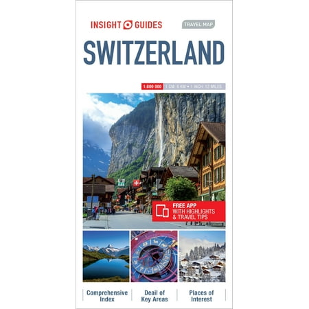 Insight Guides Travel Map Switzerland Folded Map
