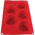 thumbnail image 4 of TrueCraftware- Muffin Silicone Baking Pan Egg Mold 5 Cavities 4.57 oz each cup- Nonstick Food Grade Cupcake Pan Baking Pan for Muffins Cupcakes Egg Bites Mold Chocolate Molds, 4 of 5