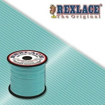 Rexlace Flat Plastic Lacing – Boondoggle String, Holographic Silver, 0.092" W, 0.035” Thick, 50 Yd