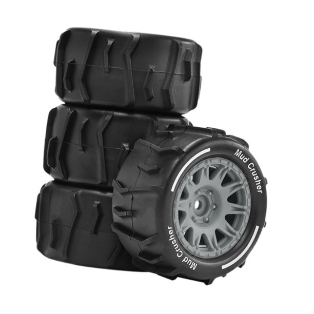 Neumáticos para coches RC 1/18, neumáticos para arena, ruedas para nieve y playa con orificio de montaje de 4 mm, ligeros. Titanio