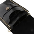 thumbnail image 3 of Ligero cuero suave de gran capacidad salón de peluquería herramientas de peluquería tijeras tijeras bolsa funda de almacenamiento con cinturón ajustab Negro Macarena Barber Waist Holster, 3 of 8