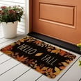 thumbnail image 5 of BJUTIR Fall Thanksgiving Decor Decorative Door Mat Farmhouse Happy Fall Yall Doormat Autumn Buffalo Plaid Doormats Non Fall Indoor Floor Mat Low Profile Entryway Rug, 5 of 7