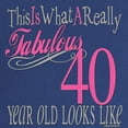 thumbnail image 2 of CafePress - 40Th Birthday Fabulous Women's Maternity T Shirt - Maternity Dark T-Shirt, 2 of 3