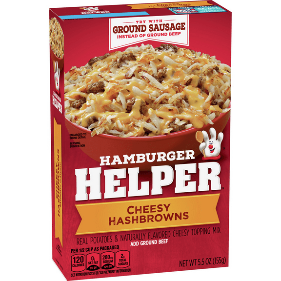 Hamburger Helper, Cheesy Hash Browns, 5.5 oz box