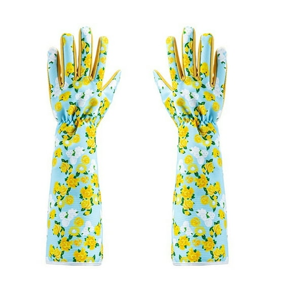 Long Garden Gloves Thorn Proof, Women Gardening Gloves for Gardening Yard Work