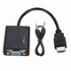 thumbnail image 1 of Cable adaptador y conversor HDMI a VGA portátil de 1080P y cable de audio de 3,5 mm con alimentación USB, 1 of 12