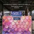 thumbnail image 3 of High Precision Body Weight Scale Smart Bathroom Scales with Large LCD Display(400lbs),Decorative for Bedroom-Mermaid Scales With Pastel Rainbow Colors, 3 of 4
