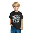 thumbnail image 5 of Frwgonr Graphic Tees for Boys Girls Black Kids 100th Day of School T-Shirt Celebration Top 3-14 Years, 5 of 5