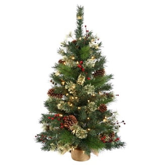 new 2023 lemax snowy christmas tree, b/o (4.5v) #34102