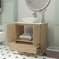 thumbnail image 4 of WIAWG Single Sink Bathroom Vanity Set with Drawer and Metal Handles 29.9" White, 4 of 8
