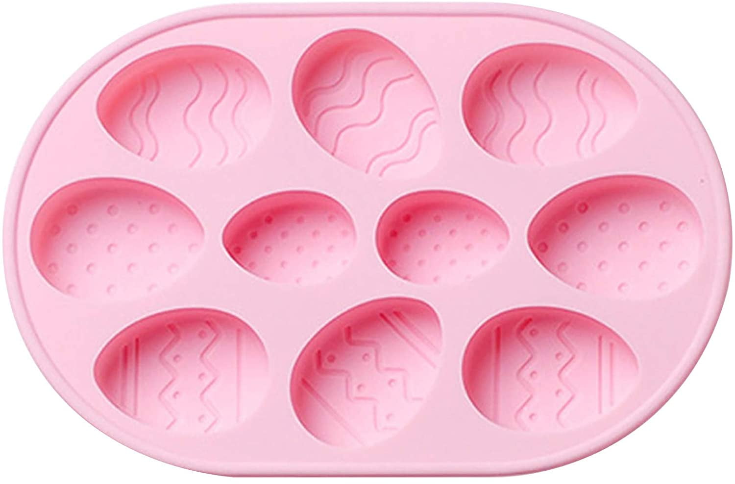 12 Holes Chocolate Ice Cube Mould Muffin Donut Silicone Molds Oval Shape Trays 
