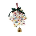 thumbnail image 2 of Adorno colgante navideño BLESIY con campana de metal 16 cm Estilo F, 2 of 8