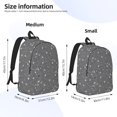 thumbnail image 3 of Bixox Airplane Routes Around The World Printing Canvas Backpack Lightweight Casual Travel Backpack School Backpack Fits 15.6 Inch Notebook, 3 of 5
