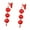 26cmx85cm, variant on Tachiuwa 2Pcs Red Chinese Lantern Flocking Cloth Hanging Lantern 3D Puzzle Lantern for Spring Festival Restaurant 26cmx85cm