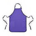 thumbnail image 3 of DALIX Apron Commercial Restaurant Home Bib Spun Poly Cotton Kitchen Aprons (2 Pockets) (1, Purple), 3 of 4