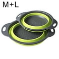 thumbnail image 1 of CAROOTU Collapsible Colander Food-Grade Silicone kitchen Strainer Space-Saver Folding Strainer Colander, 1 of 6