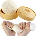 thumbnail image 1 of Dumpling Squishy, Dumpling Stress Ball, Steamed Stuffed Bun, Stress Relief Squeezing Bun Toys, 1 of 4