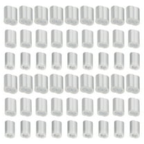 HINTRMENT 180Pcs Silver Aluminum Sleeves for Wire Rope in 0.9x0.7in Size